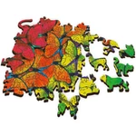Kép 3/3 - Wood Craft: Szivárvány pillangók fa puzzle 500+1 db-os – Trefl