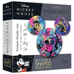Kép 1/3 - Wood Craft: Mickey egér 500+5 db-os fa puzzle – Trefl