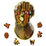 Kép 2/2 - Wood Craft: Bosszúállók végtelen kesztyű 500+5 db-os prémium fa puzzle – Trefl