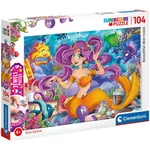 Kép 1/2 - Gyönyörű Sellő Supercolor ékszer-puzzle 104 db-os – Clementoni