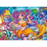 Kép 2/2 - Gyönyörű Sellő Supercolor ékszer-puzzle 104 db-os – Clementoni