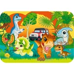 Kép 2/2 - Jurassic World Ismerkedj a dinókkal 24 db-os fa puzzle – Trefl
