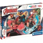 Kép 1/2 - Marvel: Bosszúállók Supercolor csillámos-puzzle 104 db-os – Clementoni