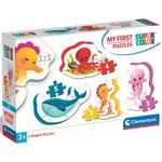 Kép 1/2 - MyFirst Puzzle: 4 az 1-ben víz alatti állatok Supercolor bébi puzzle – Clementoni