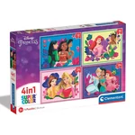 Kép 1/5 - Disney hercegnők 4 az 1-ben puzzle – Clementoni