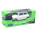 Kép 1/3 - Welly: Mini Cooper 1300 fehér fém kisautó modell 1/64