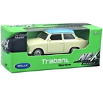 Kép 1/3 - Welly: Trabant fehér fém kisautó modell 1/64
