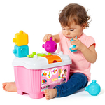 Kép 3/3 - Molto: Play & Sense baba fejlesztő ládika pink színben