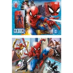 Kép 2/2 - Marvel Pókemeber Supercolor 2 az 1-ben puzzle 2×60 db-os – Clementoni