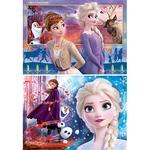 Kép 2/2 - Jégvarázs 2 Supercolor 2 az 1-ben puzzle 2×60 db-os – Clementoni