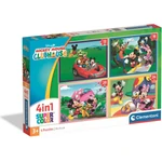 Kép 1/5 - Mickey és barátai 4 az 1-ben Supercolor puzzle – Clementoni