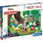 Kép 1/2 - Mickey egér és barátai erdei kalandja 104 db-os maxi supercolor puzzle – Clementoni