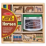 Kép 1/2 - Lovak fa nyomdakészlet – Melissa & Doug