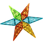 Kép 3/4 - Geomag Magnetic Tiles Gems mágneses építőjáték 44 db-os