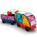 Kép 2/3 - Geomag: Magnetic Tiles Gems jáművek mágneses építőkocka 24 db-os szett
