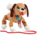 Kép 1/2 - Peppy Pups: Barna plüss kutya pórázzal 28cm