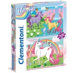 Kép 1/2 - Hiszek az unikornisokban Supercolor 2 az 1-ben puzzle 2×20 db-os – Clementoni