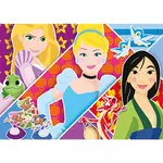 Kép 2/3 - Disney Hercegnők Supercolor 2 az 1-ben puzzle 2×20 db-os – Clementoni