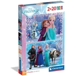 Kép 1/3 - Jégvarázs varázslatos kaland2×20 db-os supercolor puzzle – Clementoni