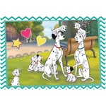 Kép 3/3 - Disney Klasszisok 101 kiskutya és Macskarisztokraták 2×60 db-os Supercolor puzzle – Clementoni