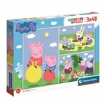 Kép 1/2 - Peppa malac 3×48 db-os puzzle szett – Clementoni