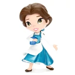 Kép 2/4 - Disney: Szépség és a szörnyeteg – Belle fém figura – Simba Toys
