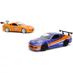 Kép 5/7 - Halálos iramban: 2001 Nissan Silvia S15 és Toyota Supra 2 db-os csomag 1/32 méretarányban – Jada Toys