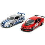 Kép 7/7 - Halálos iramban: Mitsubishi Lancer Evolution IX és Nissan Skyline GT-R (BNR34) 2 db-os csomag 1/32 méretarányban – Jada Toys