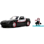 Kép 2/2 - Marvel Ghost Spider figura és 1990 Mazda Miata autómodell 1/32 – Simba Toys