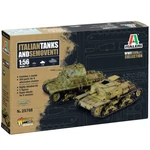 Kép 1/6 - Italeri 1/56 Italian Tanks & Semoventi tank makett