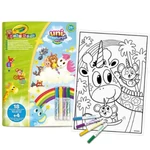 Kép 1/3 - Crayola: Mini Kids maxi kifestő és filctoll készlet – Állatkornis