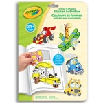 Kép 1/2 - Crayola Mini Kids: Járgányok 32 oldalas színezőfüzet matricákkal