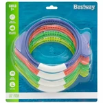 Kép 1/2 - Bestway: Lil' Fish™ halacska alakú búvárgyűrű készlet 4 db-os szett