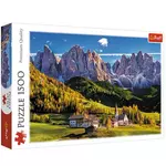 Kép 1/2 - Val di Funes völgy, Dolomitok – Olaszország 1500 db-os puzzle -Trefl