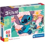 Kép 1/2 - Lilo és Stitch Scrump plüssel 60 db-os supercolor puzzle – Clementoni