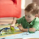 Kép 2/3 - Dinoszauruszok 9 db-os készlet fa tárolóban – Melissa & Doug