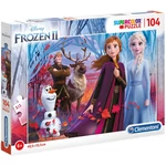 Kép 1/2 - Disney Jégvarázs 2 Supercolor puzzle 104 db-os – Clementoni