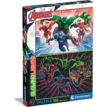 Kép 1/2 - Bosszúállók flureszkáló puzzle 104 db-os – Clementoni