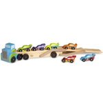 Kép 2/3 - Nagy fa versenyautó szállító jármű – Melissa & Doug