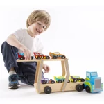 Kép 3/3 - Nagy fa versenyautó szállító jármű – Melissa & Doug