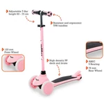 Kép 2/3 - On and Go pink háromkerekű roller – Mondo Toys
