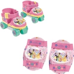 Kép 2/2 - Disney Hercegnők rózsaszín görkorcsolya védőfelszereléssel 22–29 méretben – Mondo Toys
