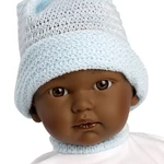 Kép 2/5 - Llorens: Cuqui síró afroamerikai fiú baba 30 cm