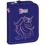 Kép 1/2 - St.Right Unicorn Glow kihajtható tolltartó PC03 20,5x14x3,5cm