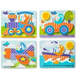 Kép 2/5 - Járművek fa óriás puzzle – Melissa & Doug