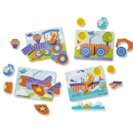Kép 3/5 - Járművek fa óriás puzzle – Melissa & Doug