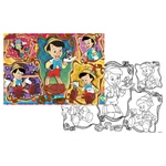 Kép 2/2 - Pinokkió 2 az 1-ben 108 db-os puzzle és színező 70×50 cm – Lisciani