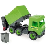 Kép 1/3 - Middle Truck: Kukás autó 43 cm zöld – Wader