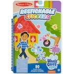 Kép 1/3 - Melissa & Doug: Azúrkék újrahasználható matricás füzet