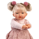 Kép 2/3 - Llorens: Roberta 33 cm-es síró baba cumival pöttyös ruhában